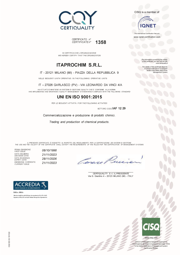 Certiquality ISO 9001:2015